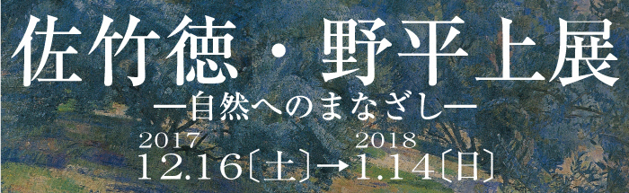 佐竹徳・野平上展のポスター画像