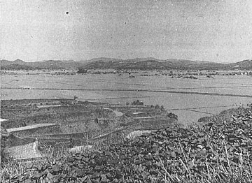 （写真）水害風景　円張から尾張を望む