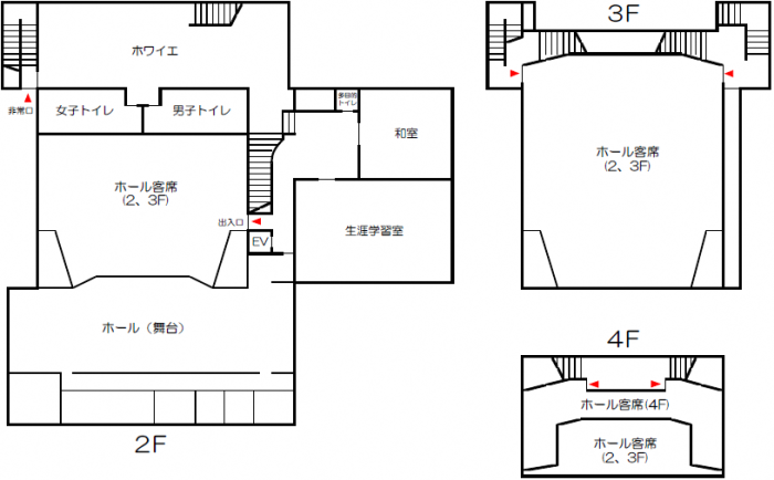 平面図2、3、4階の画像