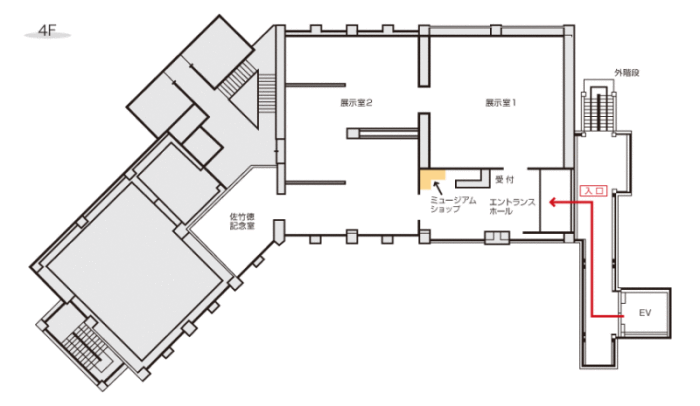 館内地図4階の画像