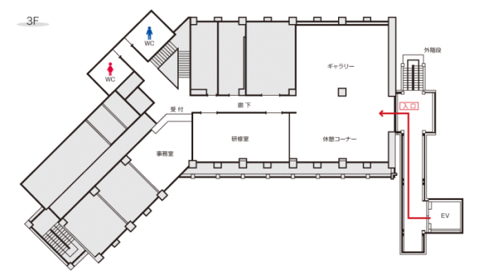 館内地図3階の画像