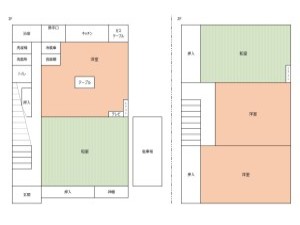 邑久お試し住宅間取り図の画像