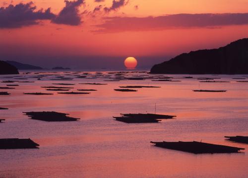 瀬戸内市イメージ画像（夕日）