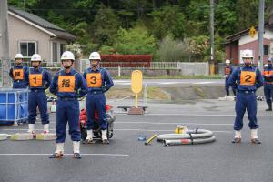 長浜分団整列