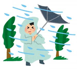 暴風雨のイラスト