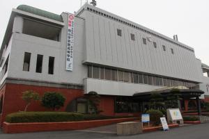 岡山学芸館高校お祝いの懸垂幕