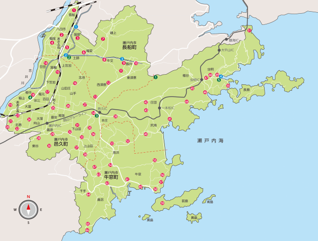 屋外子局・水位計・監視カメラ位置図