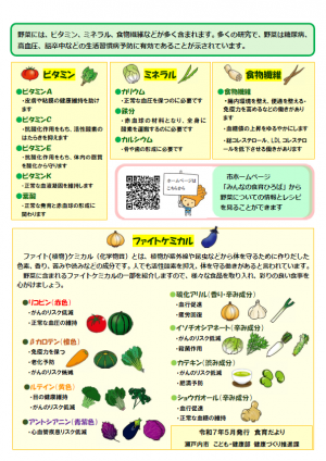 毎食やさいを食べよう