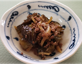 なすの炒め煮の画像