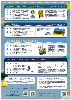 こどもまんなかプロジェクトチラシ裏面