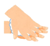 手の甲洗う画像