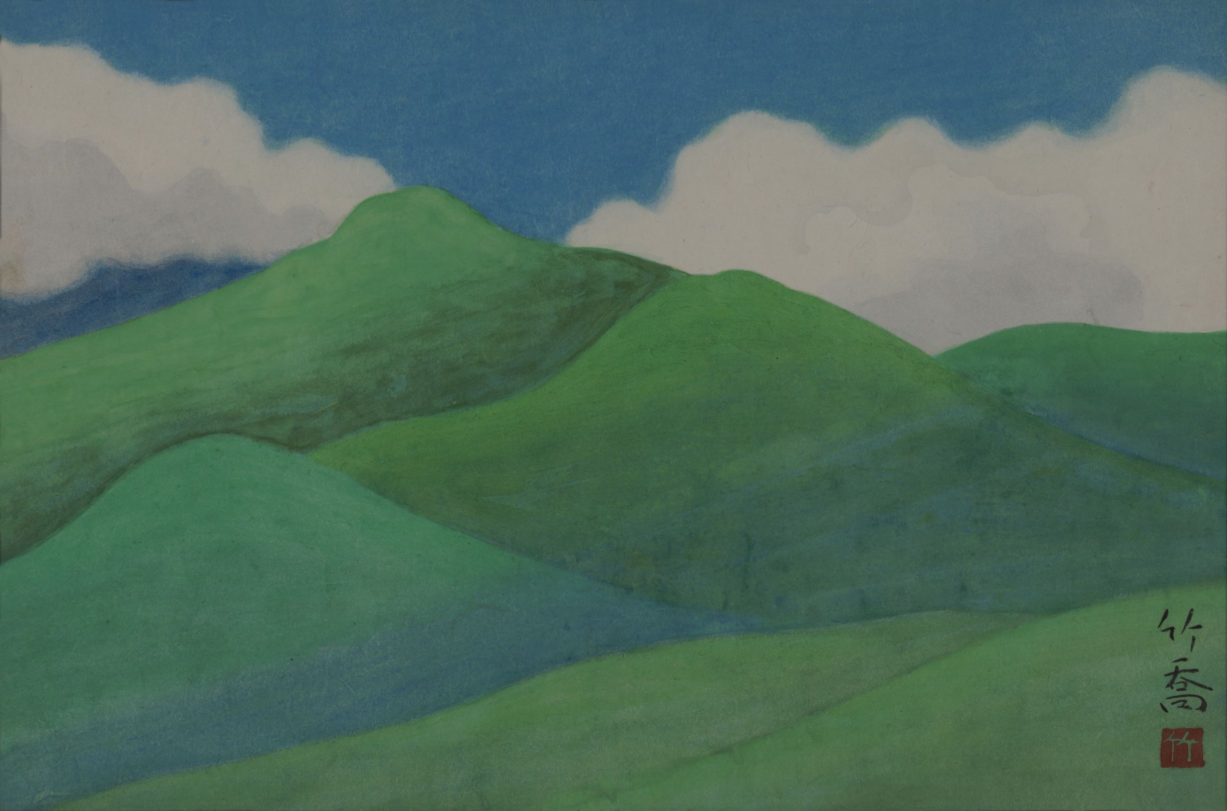 小野竹喬「山」