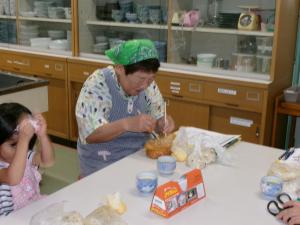 湯せんが済んだらよく混ぜましょう