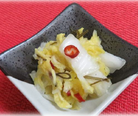 白菜の塩麴漬け