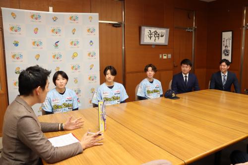 瀬戸内ブルーシャインズの皆さん