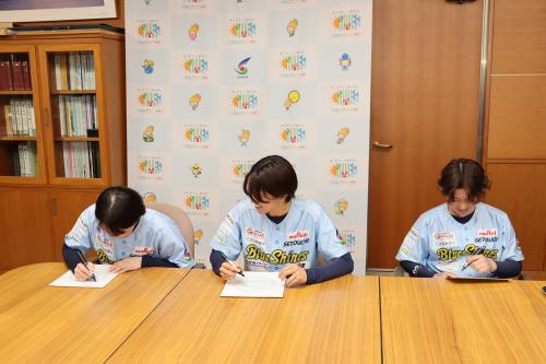 瀬戸内ブルーシャインズの皆さん