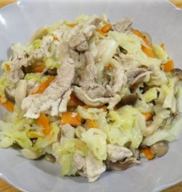 豚キャベツのレモン蒸しの画像