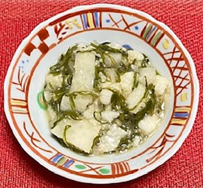 長いもと大根のめかぶ和えの画像