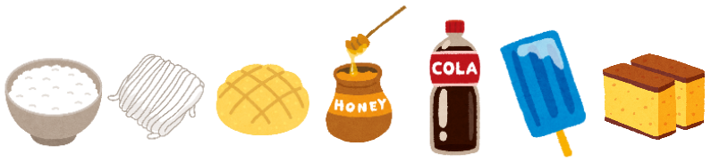 糖質の多い食品の画像