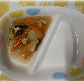 揚げだし豆腐の野菜あんかけの画像