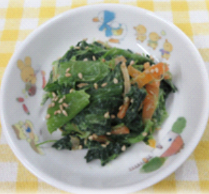 小松菜のみそマヨネーズ和えの画像