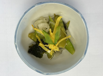 さやえんどうの中華風和えの画像