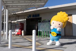 長船駅前画像