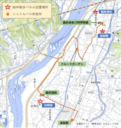 シャトルバス地図