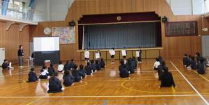児童朝会1年生発表