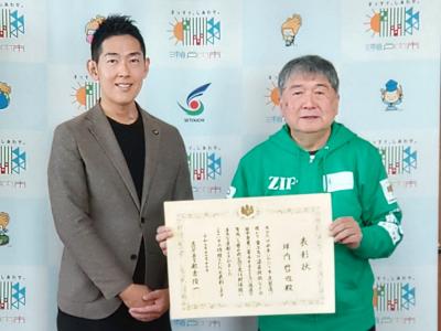 坪内さんと記念撮影